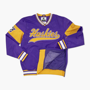 Washington Huskies Purple Script Starter Lightweight Pullover Jacket