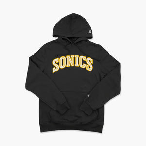 Seattle SuperSonics Black Arch Wordmark Hoodie
