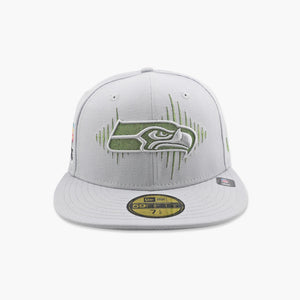 Seattle Seahawks Logo Super Bowl LX Champions Rivalry Edition Fitted Hat