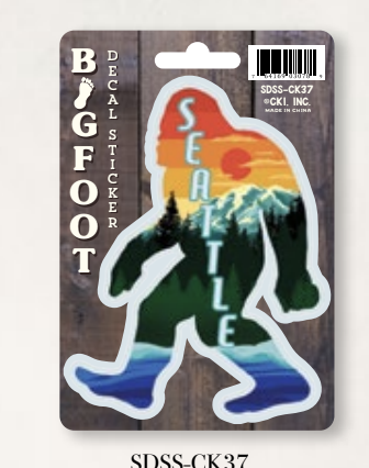 Bigfoot Sunset Decal Sticker