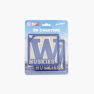 Washington Huskies 3D Logo Series Coasters (Set of 2)