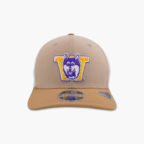 Washington Huskies Khaki Throwback Stretch Snapback