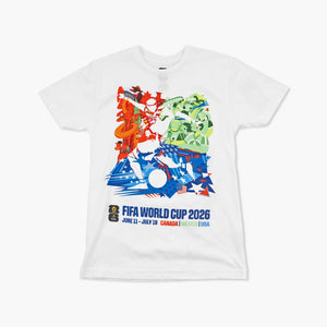 2026 FIFA World Cup Tournament Poster White T-Shirt