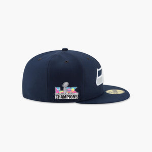 Seattle Seahawks Super Bowl LX Champions Side Patch Navy Fitted Hat