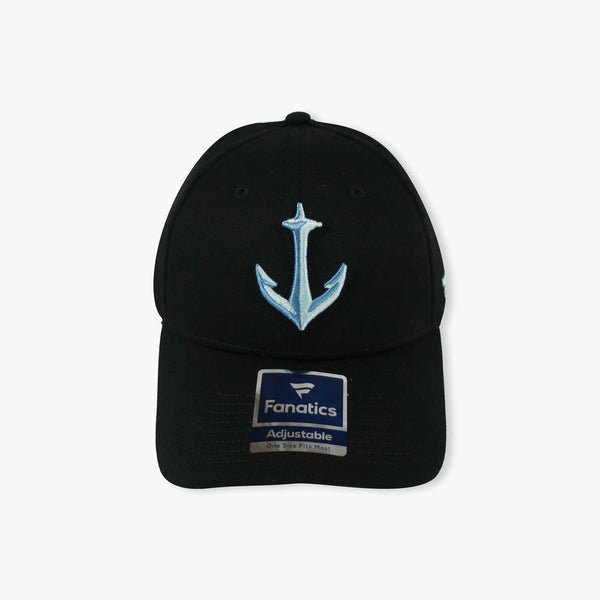Seattle Kraken Fanatics Black Secondary Logo Adjustable Hat