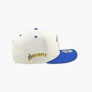 Seattle Mariners Cream Trident Logo Dugout Classic A-Frame Snapback
