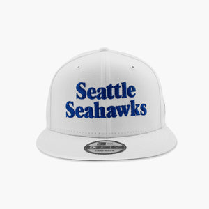 Seattle Seahawks 1980's Sideline White Flat Bill Snapback