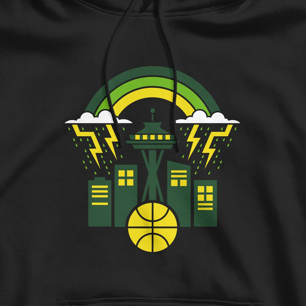 Storming Buckets Black Hoodie