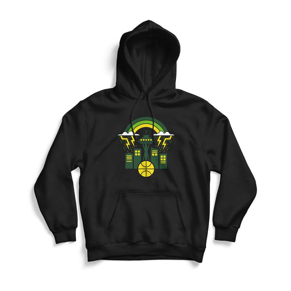 Storming Buckets Black Hoodie