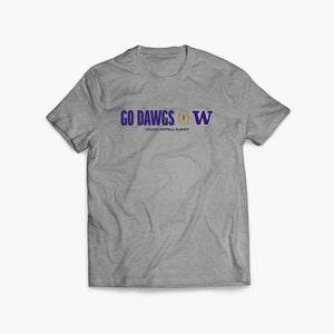 Washington Huskies College Football Playoff Go Dawgs Grey T-Shirt