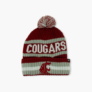 Washington State Cougars Bering Cuff Pom Beanie