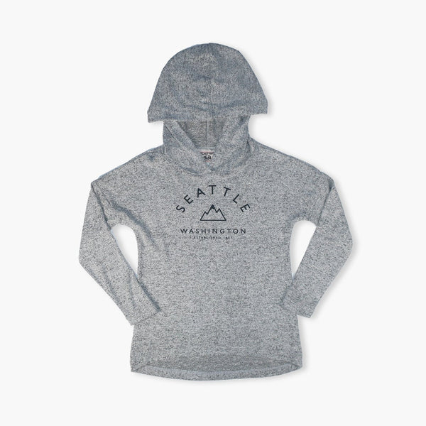 Crystal Clear Seattle Salt & Pepper Youth Hoodie