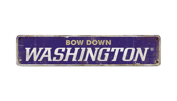 Washington Huskies: Bow Down - Hardboard Plaque