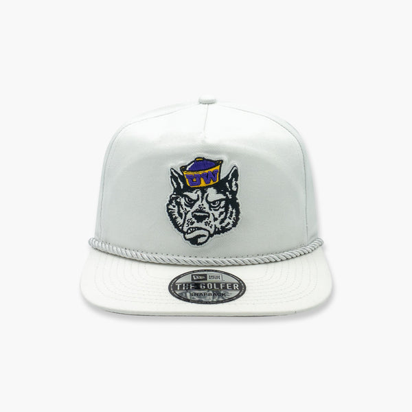 Washington Huskies Sailor Dawg White "Golfer" Snapback