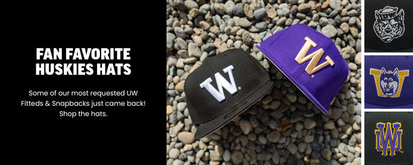 Fan Favorite Huskies Hats - Some of our most requested UW Fitteds & Snapbacks just came back! Shop the hats.