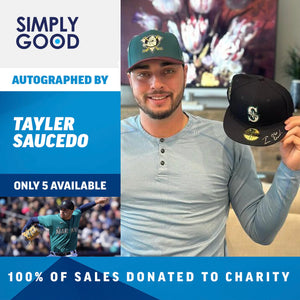 AUTOGRAPHED By Taylor Saucedo - Seattle Mariners Fitted Hat