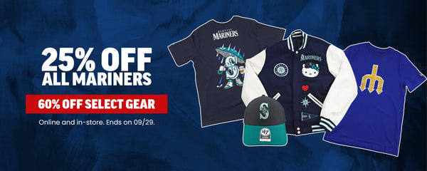 25% Off All Mariners - 60% Off Select Gear. Online and in-store. Ends on 09/29. Shop Now.