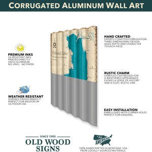 Washington Huskies: Bow Down - Corrugated Metal Wall Art