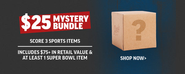 $25 Mystery Bundle. Score 3 Sports Items. Includes $75+ In Retail Value & At Least 1 Super Bowl Item. Shop Now.