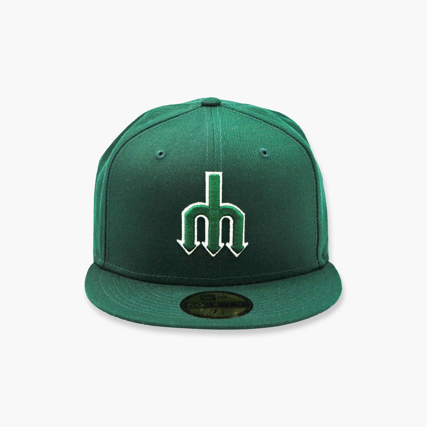 New Era Seattle Mariners Forest Green Trident Fitted Hat, 7 1/8