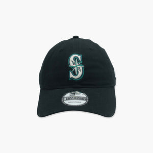 New Era Seattle Mariners Black Adjustable Hat