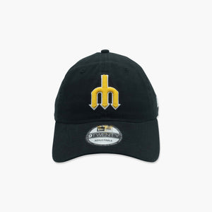 Seattle Mariners Trident Black Adjustable Hat