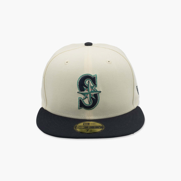 Seattle Mariners Cream/Navy Fitted Hat