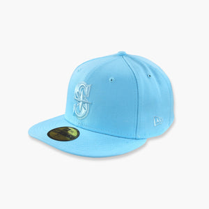 New Era Seattle Mariners Powder Blue Fitted Hat