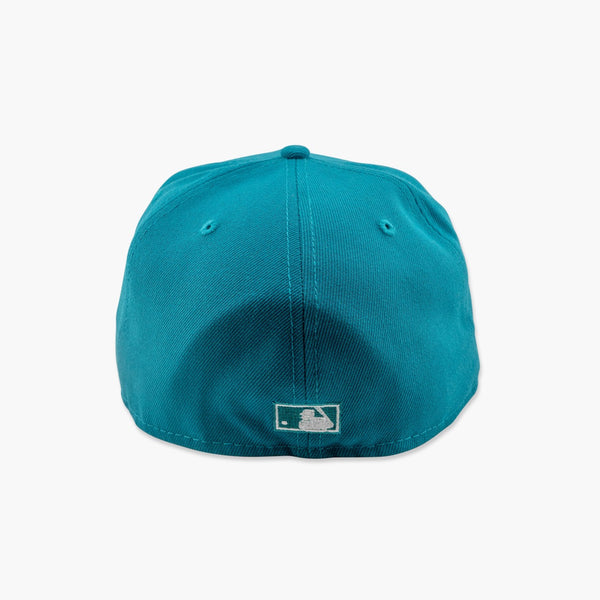 Seattle Mariners Teal Script Fitted Hat W/ City Flag Clip