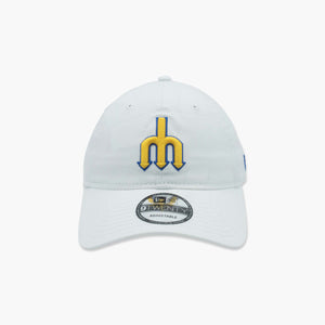 Seattle Mariners Trident White Adjustable Hat