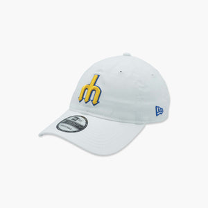 Seattle Mariners Trident White Adjustable Hat