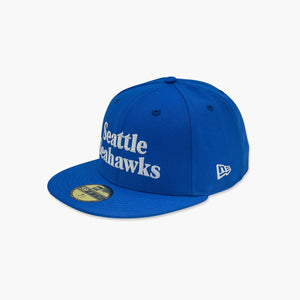 New Era Seattle Seahawks 1980's Sideline Blue Fitted Hat