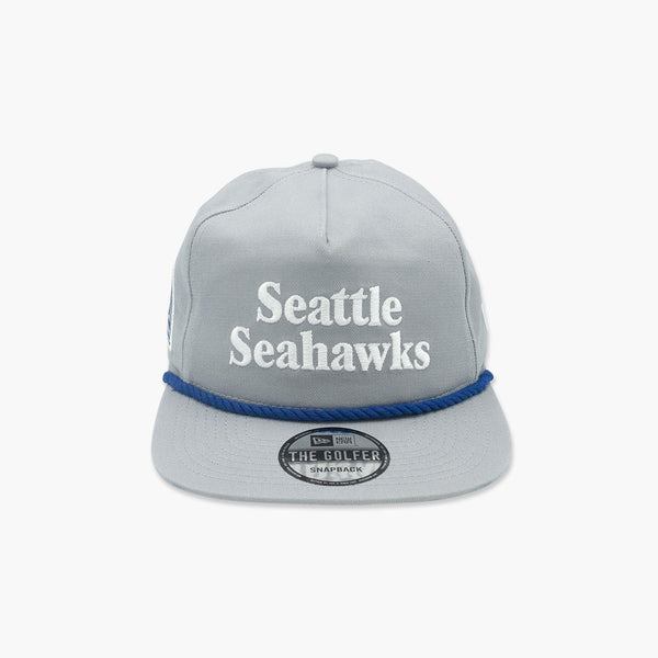 New Era Seattle Seahawks 80's Script Grey "Golfer" Snapback