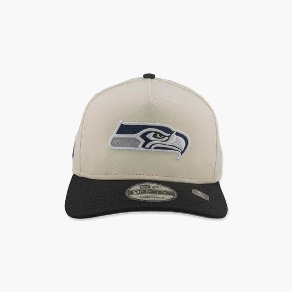 Seattle Seahawks Cream Primary Logo A-Frame Snapback