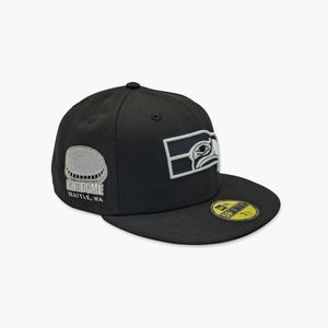 New Era Seattle Seahawks Kingdome Legends Black Fitted Hat
