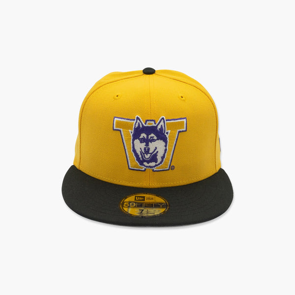 New Era Washington Huskies Classic Throwback Gold Fitted Hat