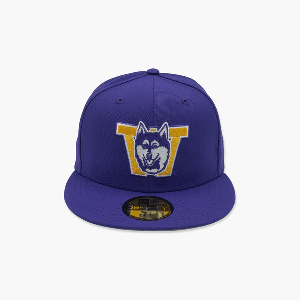 New Era Washington Huskies Classic Throwback Purple Fitted Hat