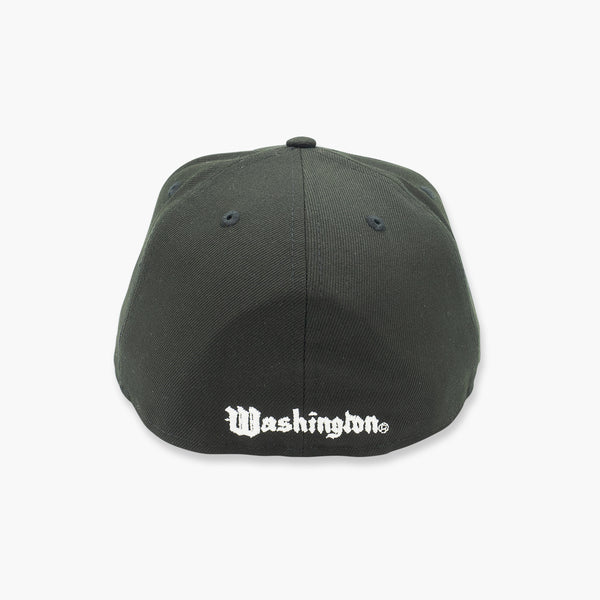 New Era Washington Huskies Dubs Up Black & White Fitted Hat