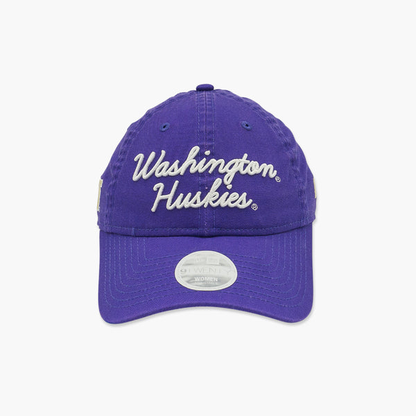 New Era Washington Huskies Women's Script Adjustable Hat