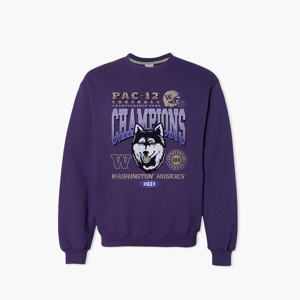 Washington Huskies 2023 Pac-12 Champions Dawgs On Top Crewneck