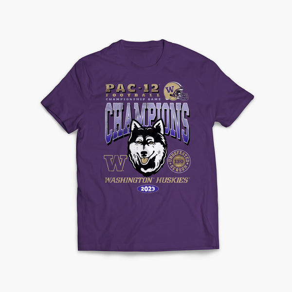 Washington Huskies 2023 Pac-12 Champions Dawgs On Top T-Shirt