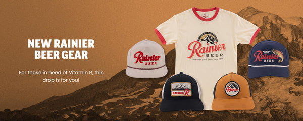 New Rainier Beer Gear - For those in need of Vitamin R, this drop is for you!