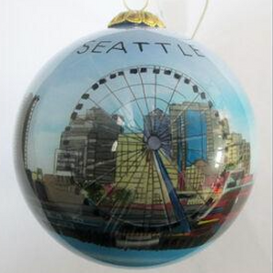 Seattle Puget Sound Ferris Wheel Ornament