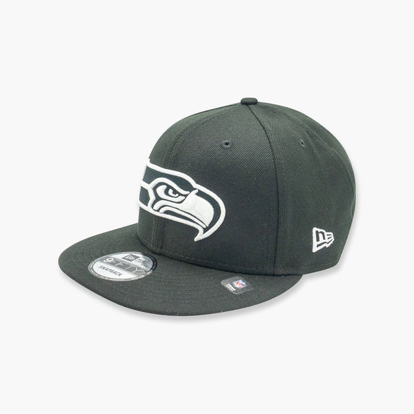 Seattle Seahawks Black & White Snapback
