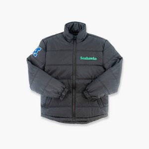 Seattle Seahawks Black Puffer Jacket