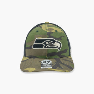 Seattle Seahawks Camo Trucker Hat