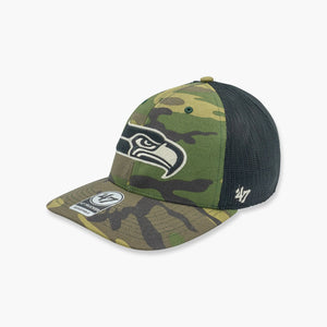 Seattle Seahawks Camo Trucker Hat