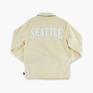 Seattle Seahawks Throwback Corduroy Coaches Jacket