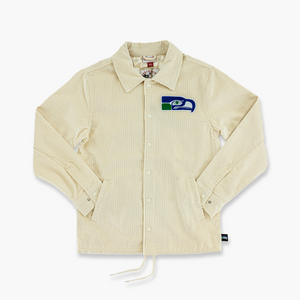 Seattle Seahawks Throwback Corduroy Coaches Jacket
