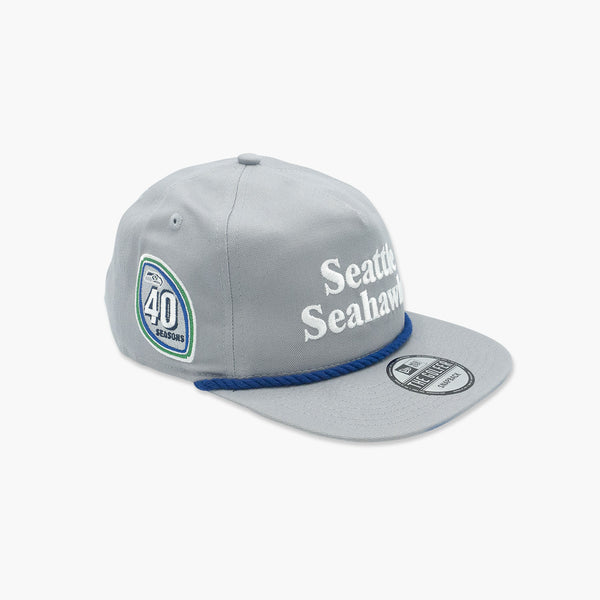 New Era Seattle Seahawks 80's Script Grey "Golfer" Snapback